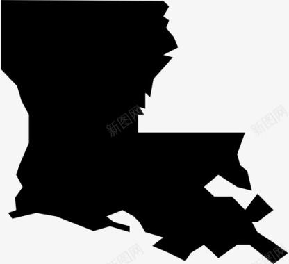 路易斯安那州美国城市图标图标