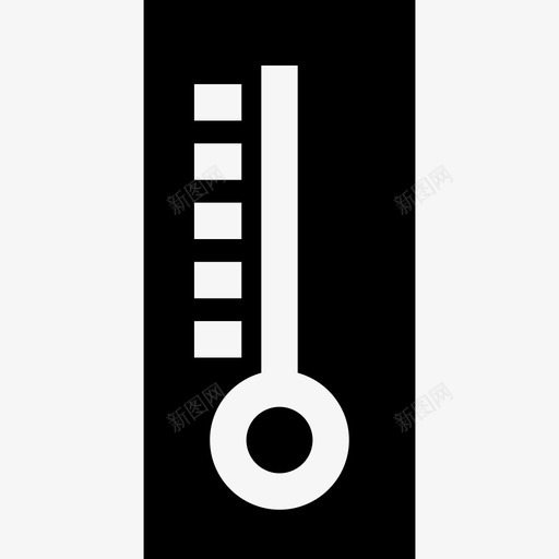 温度计实验室元件2填充图标svg_新图网 https://ixintu.com 填充 实验室元件2 温度计