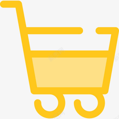 购物车电子商务10黄色图标图标