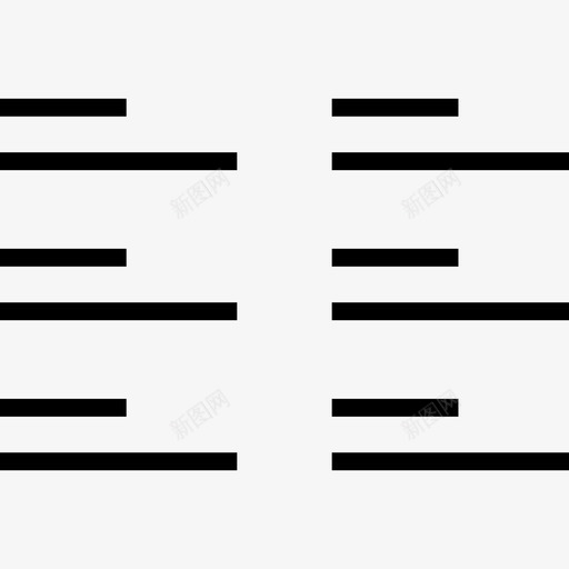 左对齐ui线框细线图标svg_新图网 https://ixintu.com ui线框 左对齐 细线