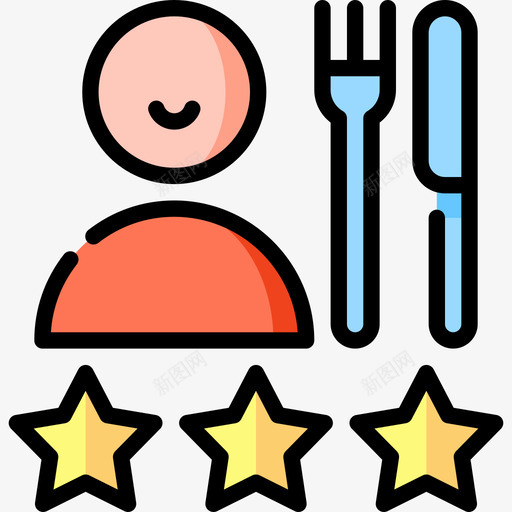 人物餐厅10线性颜色图标svg_新图网 https://ixintu.com 人物 线性颜色 餐厅10
