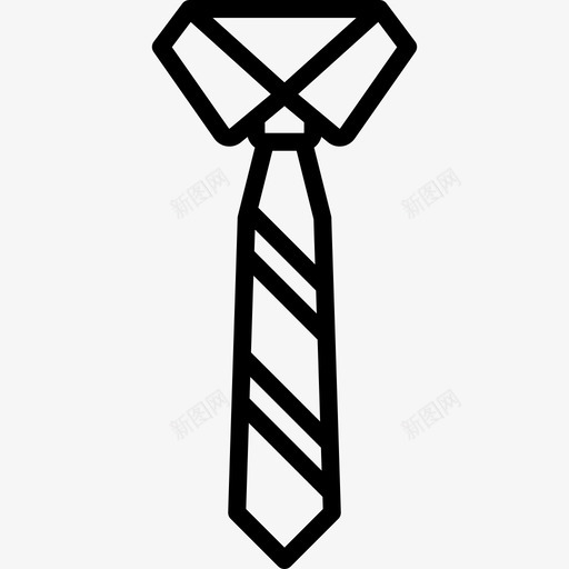 领带衣服22直系图标svg_新图网 https://ixintu.com 直系 衣服22 领带