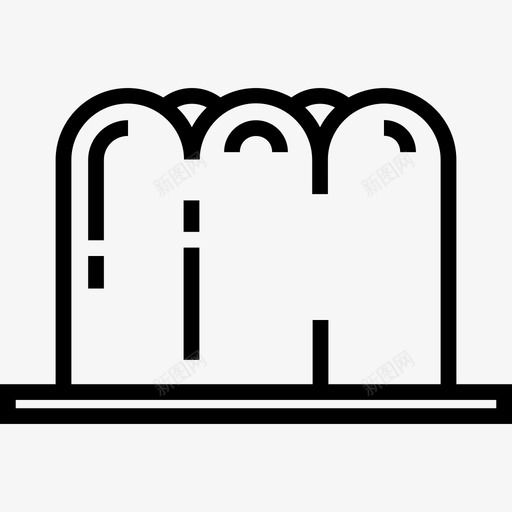 果冻食品和餐厅2直系图标svg_新图网 https://ixintu.com 果冻 直系 食品和餐厅2
