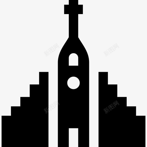 Hallgrimskirkja地标8已满图标svg_新图网 https://ixintu.com Hallgrimskirkja 地标8 已满