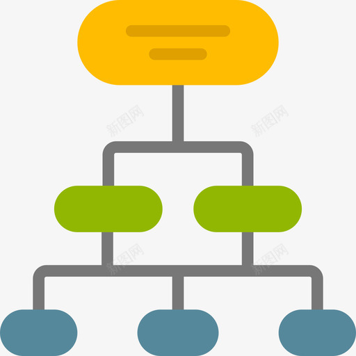 层次结构业务图2平面图图标svg_新图网 https://ixintu.com 业务图2 层次结构 平面图