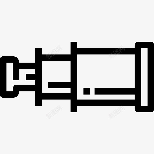 望远镜夏季时间3线性图标svg_新图网 https://ixintu.com 夏季时间3 望远镜 线性