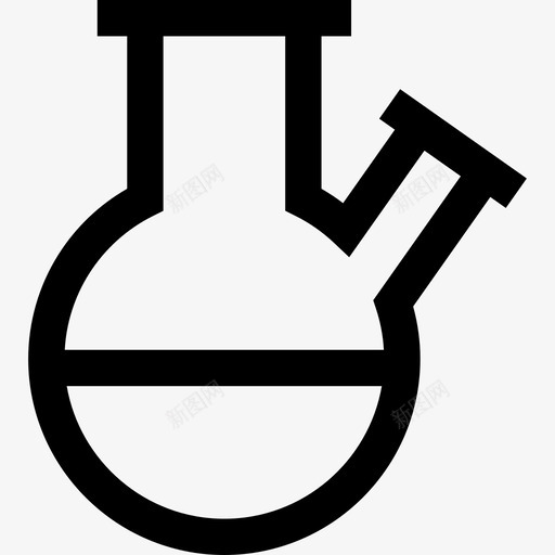实验室装置线性烧瓶图标svg_新图网 https://ixintu.com 实验室装置线性烧瓶