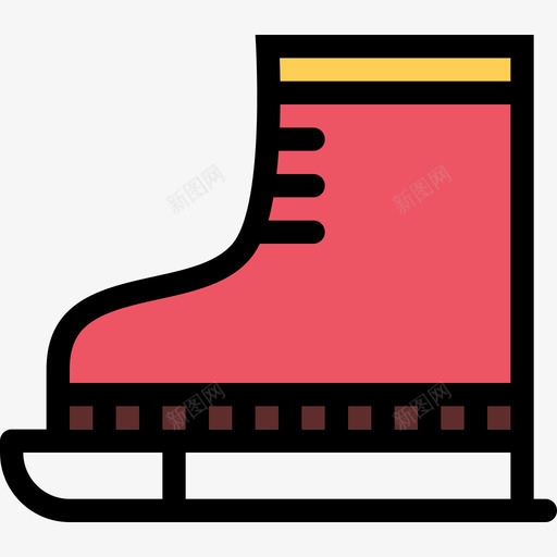 溜冰鞋圣诞22彩色图标svg_新图网 https://ixintu.com 圣诞22 彩色 溜冰鞋