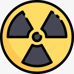 核安全核安全2线性颜色图标高清图片