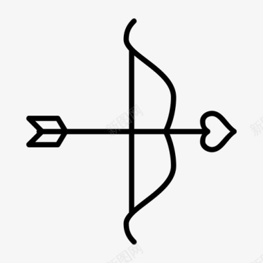 弓弓箭手箭图标图标