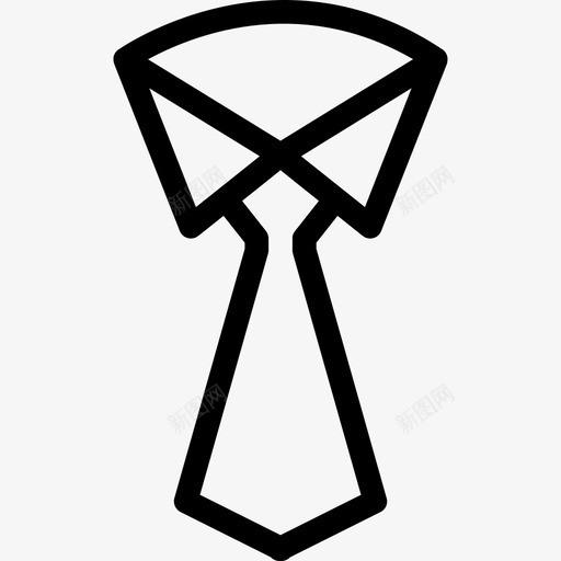 领带服装和时尚配饰直线型图标svg_新图网 https://ixintu.com 服装和时尚配饰 直线型 领带