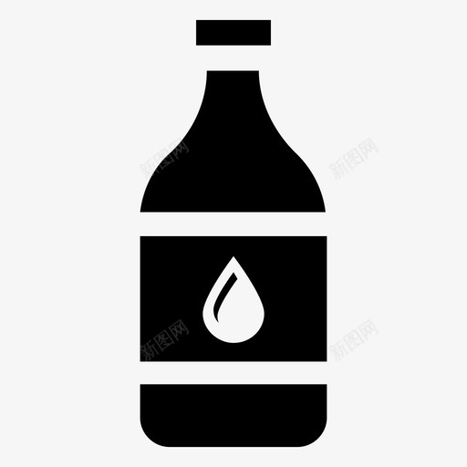 油瓶食用油橄榄油图标svg_新图网 https://ixintu.com 植物油 橄榄油 油瓶 烘焙产品字形图标 食用油