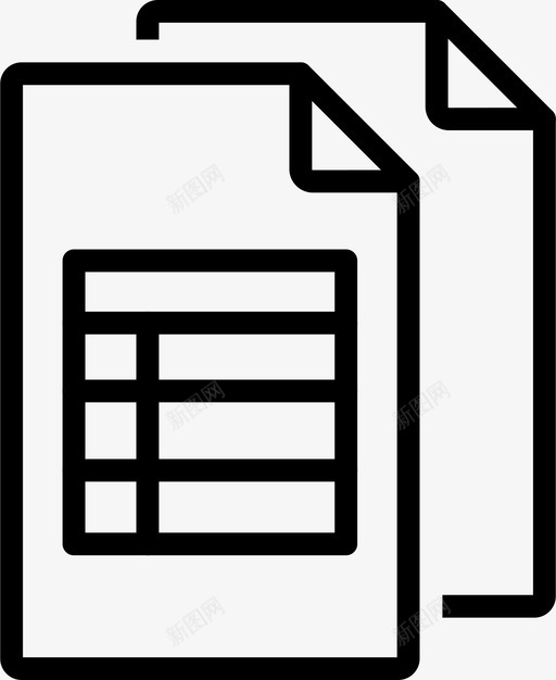 文件和文件档案银行图标svg_新图网 https://ixintu.com 文件和文件 档案 纸张 细线图标收集文件和文件夹 银行
