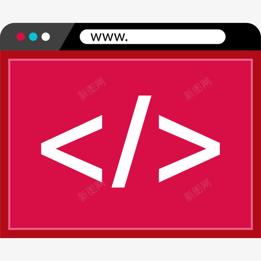 浏览器在线和互联网2扁平图标svg_新图网 https://ixintu.com 在线和互联网2 扁平 浏览器