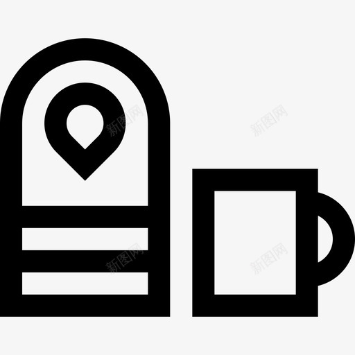 咖啡机家用放大器2线性图标svg_新图网 https://ixintu.com 咖啡机 家用放大器2 线性