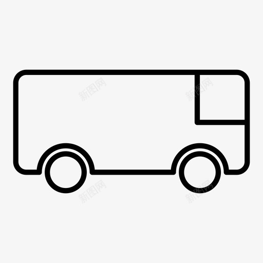货车公共汽车送货图标svg_新图网 https://ixintu.com 公共汽车 搬家 旅行 货车 车辆 运输 送货