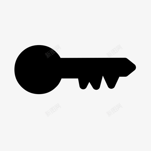 钥匙通道锁图标svg_新图网 https://ixintu.com 保护 安全 通道 钥匙 锁