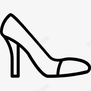 高跟鞋女鞋3直线型图标图标