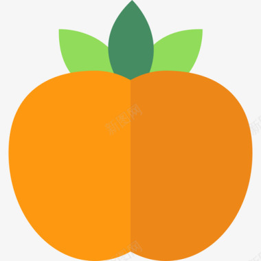 桃子水果2扁平图标图标
