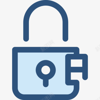 锁用户2蓝色图标图标