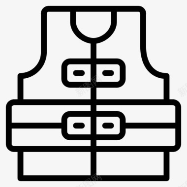 救生衣安全背心图标图标