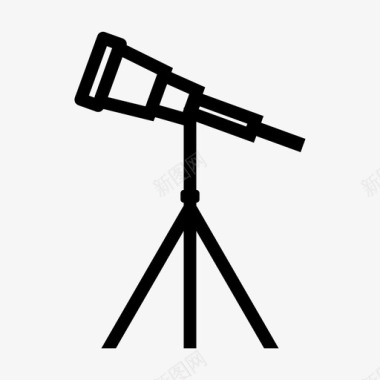 望远镜天文教育图标图标