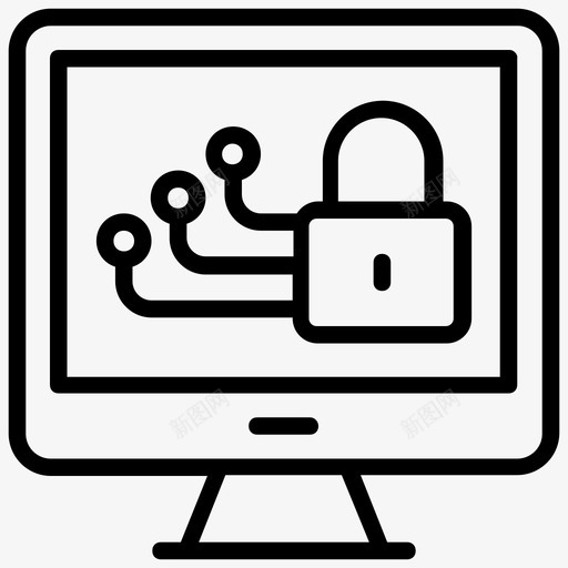 计算机安全防病毒软件计算机密码图标svg_新图网 https://ixintu.com 互联网安全线图标 安全的计算机 计算机安全 计算机密码 锁定的计算机 防病毒软件
