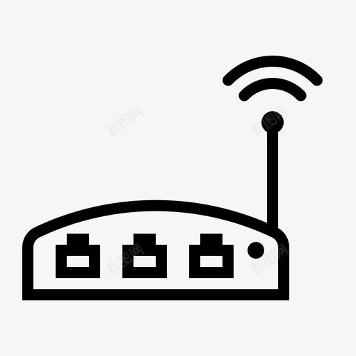 互联网wifi集线器路由器交换机图标svg_新图网 https://ixintu.com 互联网wifi集线器 交换机 计算机组件 路由器