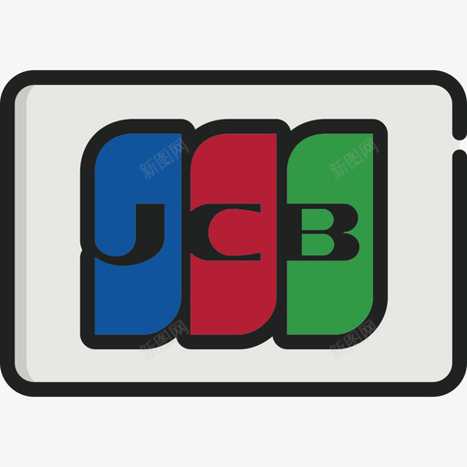 Jcb信用卡3线颜色图标svg_新图网 https://ixintu.com Jcb 信用卡3 线颜色
