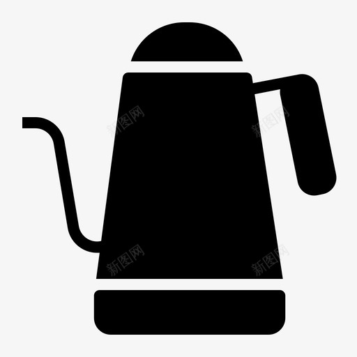 水壶煮沸咖啡图标svg_新图网 https://ixintu.com 咖啡 咖啡咖啡馆铭文 水 水壶 煮沸 鹅颈壶