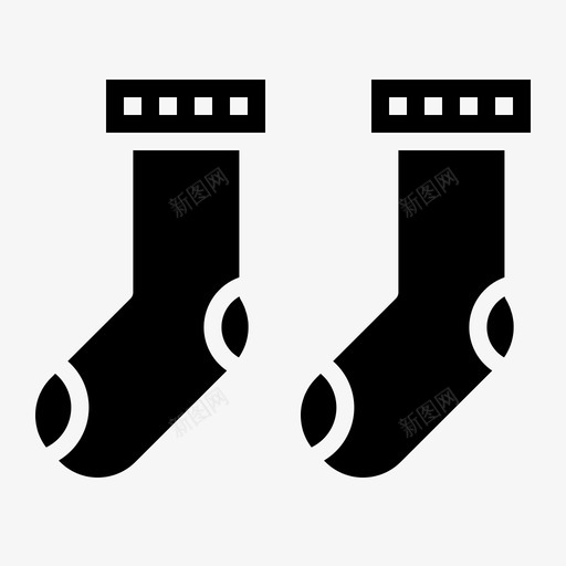 采购产品袜子衣服时装图标svg_新图网 https://ixintu.com 时装 脚 衣服 衣服固体套装 采购产品袜子