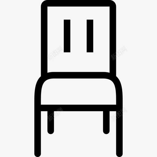 椅子家用电器和家具直线型图标svg_新图网 https://ixintu.com 家用电器和家具 椅子 直线型