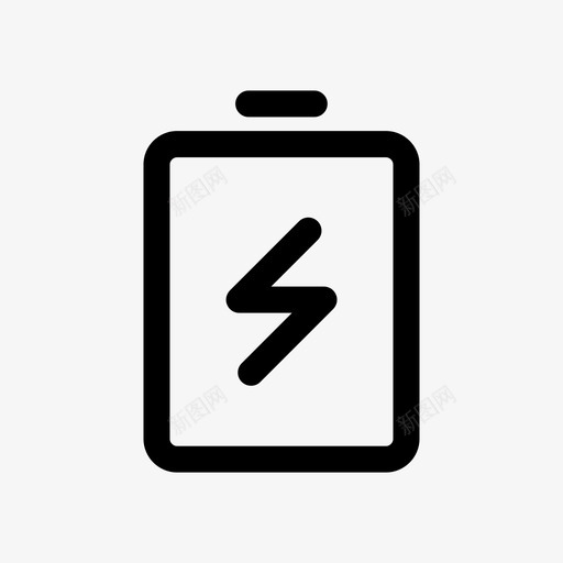 充电电池充电电图标svg_新图网 https://ixintu.com 充电 充电电池 功率 基本用途9轮廓笔划 电 能量