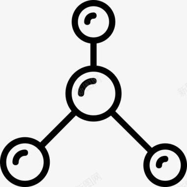 原子科学8线性图标图标