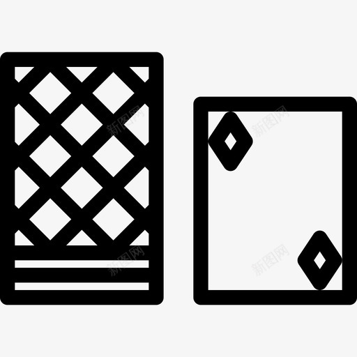 扑克游戏5直线图标svg_新图网 https://ixintu.com 扑克 游戏5 直线