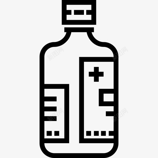 酒精健康和医疗10线性图标svg_新图网 https://ixintu.com 健康和医疗10 线性 酒精