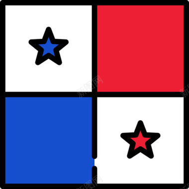 巴拿马旗帜收藏3广场图标图标