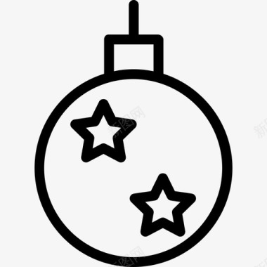 圣诞饰品圣诞元素2直线型图标图标