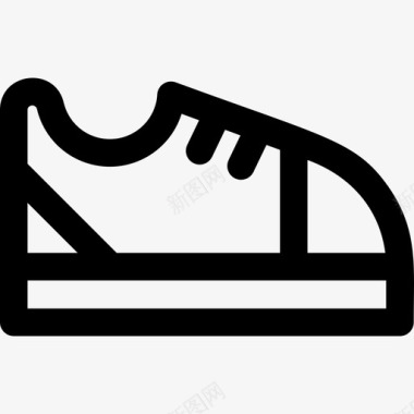 运动鞋衣服14直线型图标图标