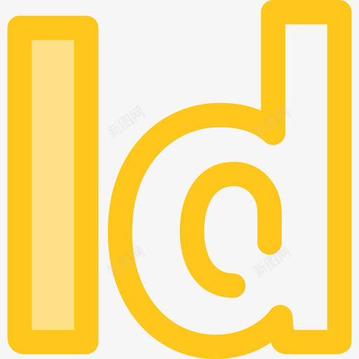 AdobeIndesign徽标6黄色图标svg_新图网 https://ixintu.com AdobeIndesign 徽标6 黄色