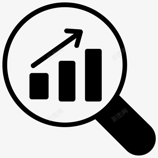 业务分析数据分析市场分析图标svg_新图网 https://ixintu.com 业务分析 市场分析 数据分析 营销策略字形图标 财务预测 销售增长