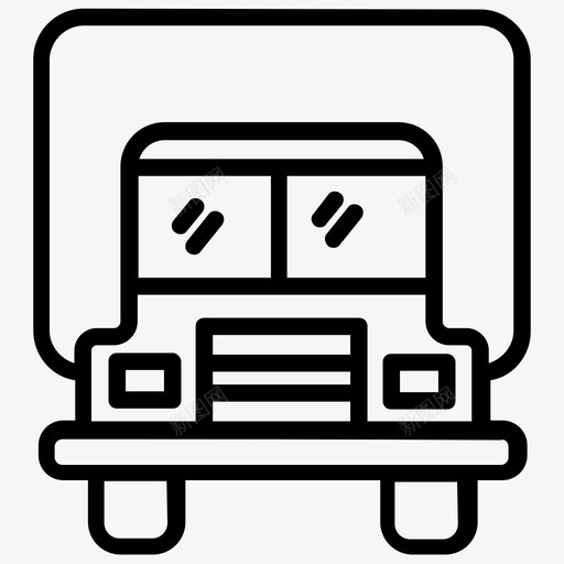 公共汽车长途汽车公共交通图标svg_新图网 https://ixintu.com 公共交通 公共汽车 旅行 车辆 运输线路图标 长途汽车