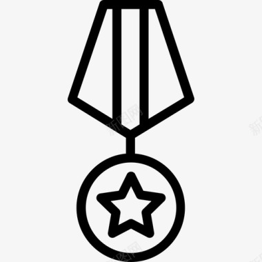 勋章军衔直系图标图标
