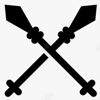 长矛战斗骑士图标图标