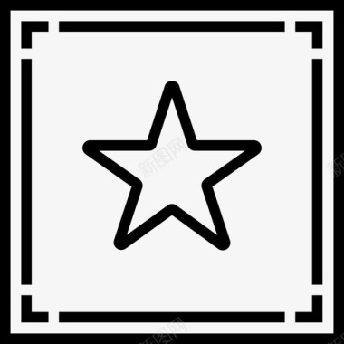 星级评级和验证符号2线性图标图标