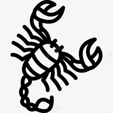 蝎子虫子图标图标