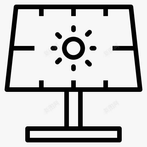 太阳能环境电力图标svg_新图网 https://ixintu.com 太阳能 环境 电力