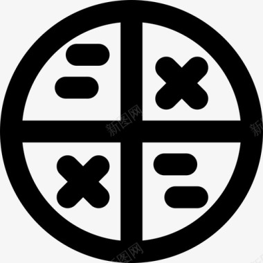 盾牌中世纪6轮廓图标图标