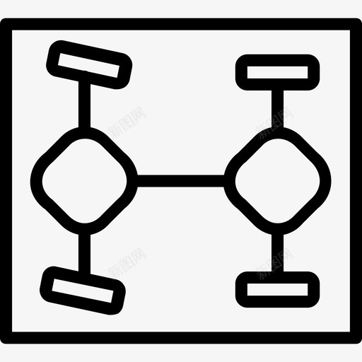 底盘汽车零件2线性图标svg_新图网 https://ixintu.com 底盘 汽车零件2 线性