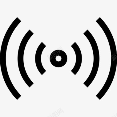 Wifi网络图标轮廓图标